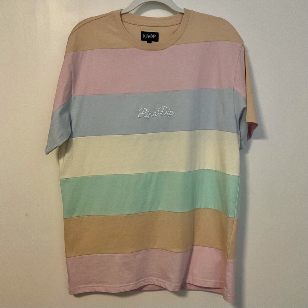 RIPNDIP Mid City Pastel Colorblock T Shirt
